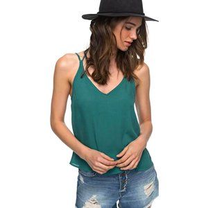 NWT Roxy Geometric Places Teal Tank
